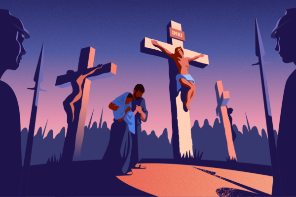 Wesley Church Secunderabad’s Good Friday Service Jesus on Cross animated picture