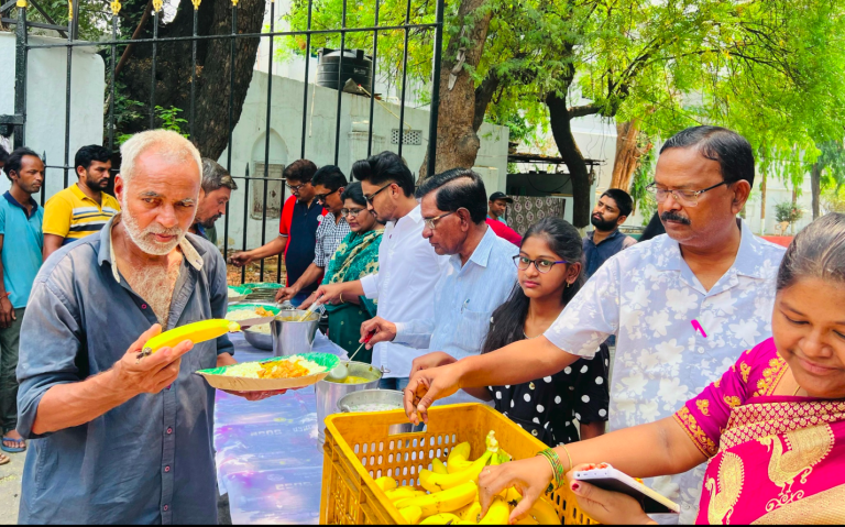 Weekly Feeding Program at Wesley Church Secunderabad