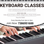 Keyboard learning platform at wesley church secunderabad